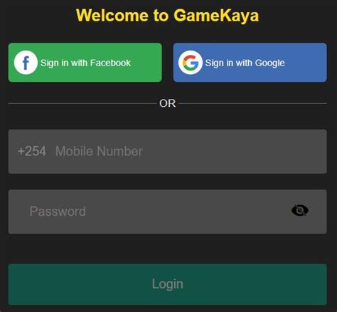 gamekaya login|Login .